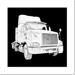 Classic International 9200i Eagle truck Posters and Art